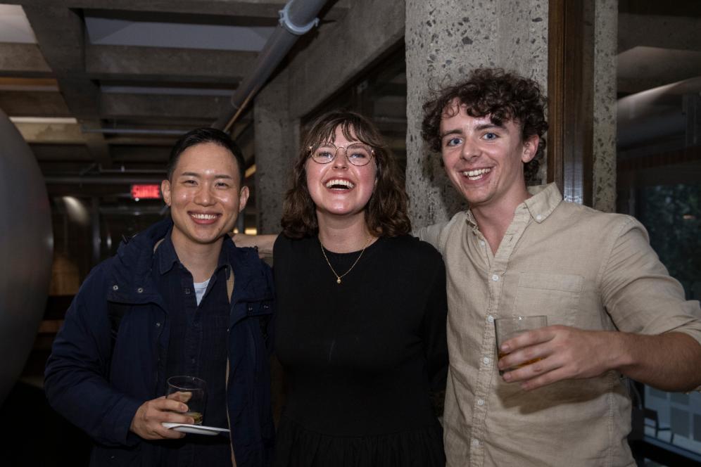 3 people posing together smiling together Source: Charlotte Morris