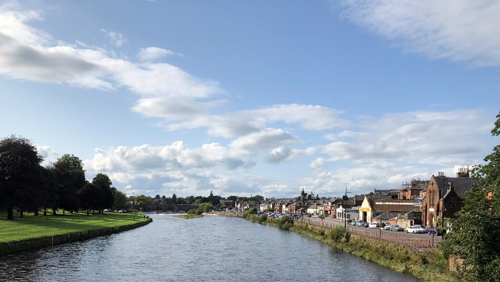 Image 3 Downstream of River Nith across the town center of Dumfries Jiren Xu