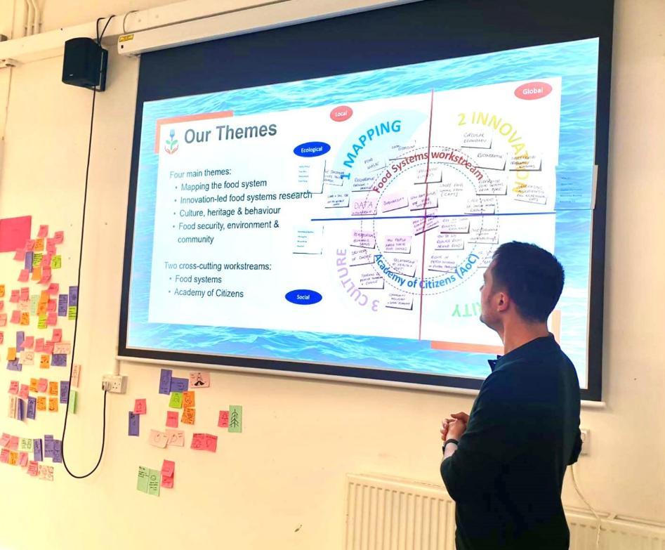 Michael Johnson introduces students to SCAF at the IMDI launch event