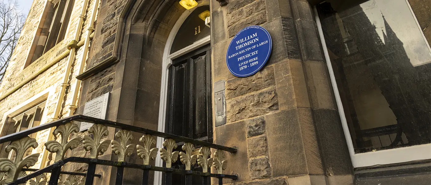 No 11 Professors' Square, home of Lord Kelvin