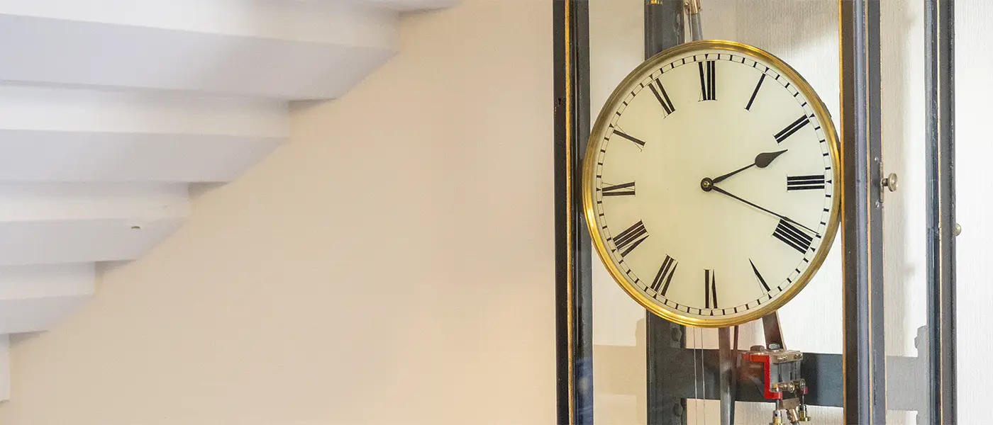 Lord Kelvin's clock at Lord Kelvin's house at 11 Professors' Square