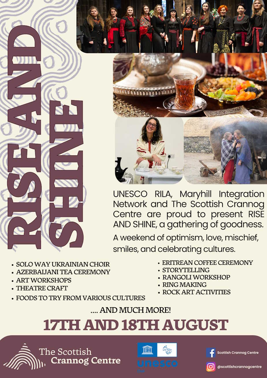 Flyer for Rise and Shine festival 2024