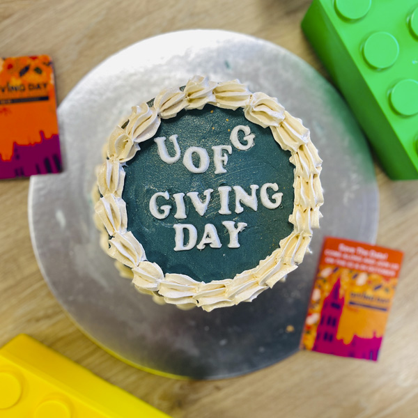 A cake at the UofG Bake Off