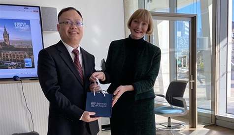 Rachel Sandison, Deputy Vice Chancellor meeting senior leader from Shanghai Jiao Tong University