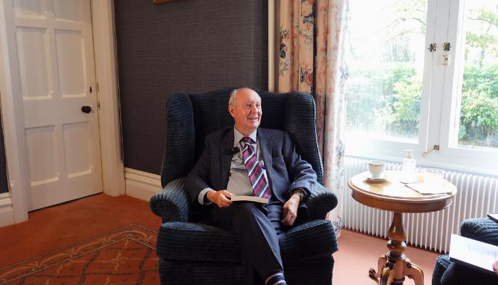 Professor Sir Ken Calman in the Principal's Lodgings