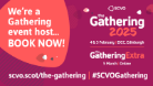 A promo image for The Gathering - we're a Gathering event host - book now!