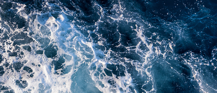 water with foam