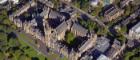 Aerial view of the main building