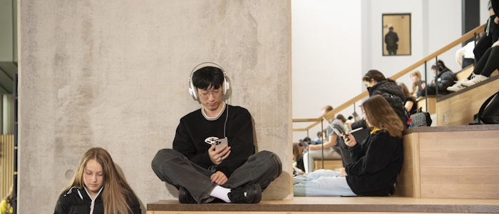 Studying in the James McCune Smith building