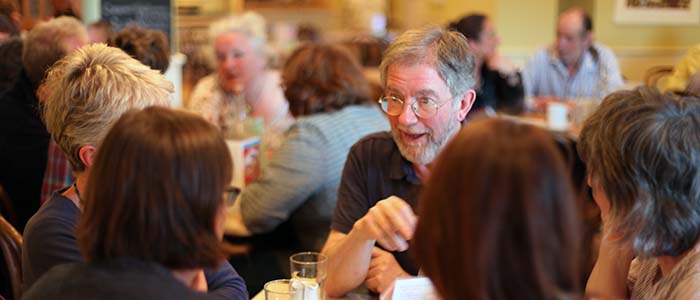 participants at a death cafe