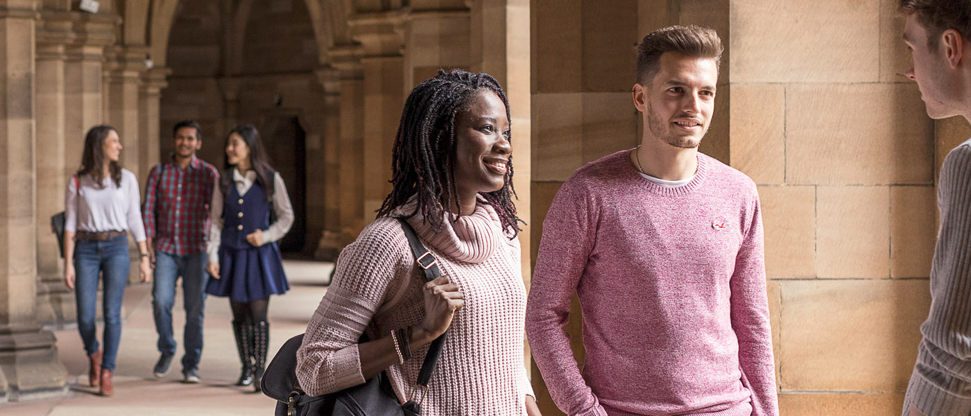 Group of students on campus