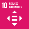 UN Sustainable Development Goal 10: Reduced inequalities icon