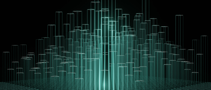 An abstract bar graph