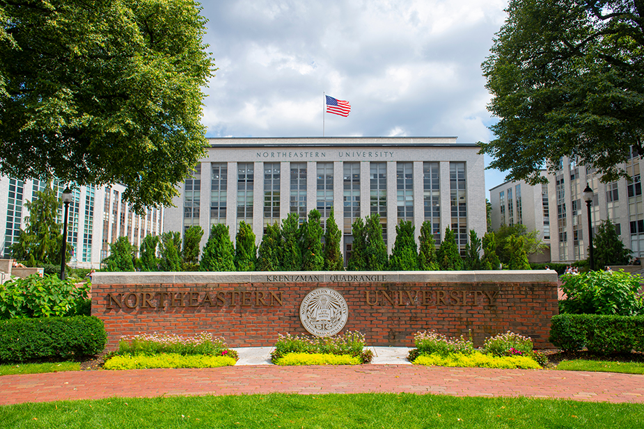 Main Building of Northwestern University in Boston