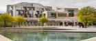 Scottish Parliament building facing the front of the building with the pools of water in front. Source: ShutterStock: cornfield Link: https://enterprise.shutterstock.com/image-photo/edinburgh-scotland-may-15-exterior-scottish-260679551