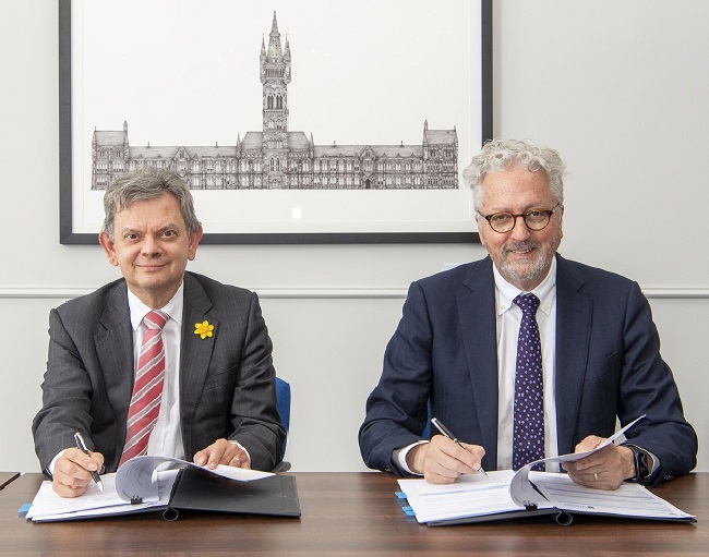 Professor Sir Anton Muscatelli, Glasgow’s Principal and Vice Chancellor, and the University of Sydney’s Vice-Chancellor and President Professor Mark Scott AO