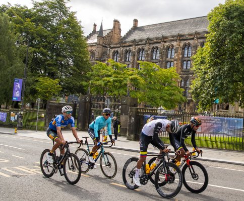 Our main building & men's road racers on practice day